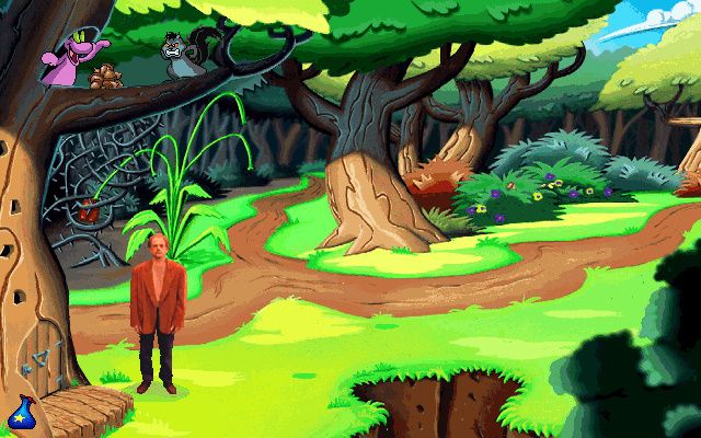 Screenshot из игры Тунстрак (локация - Лес)