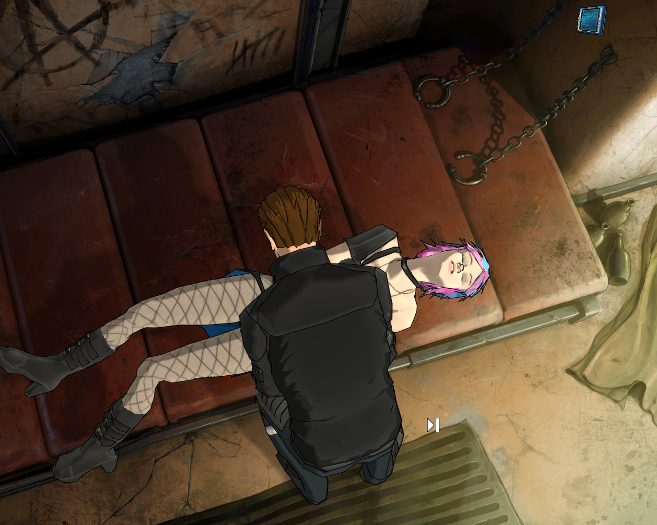 Screenshot из игры Goin' Downtown - локация убежище Кейт Алабамы (уровень 1)