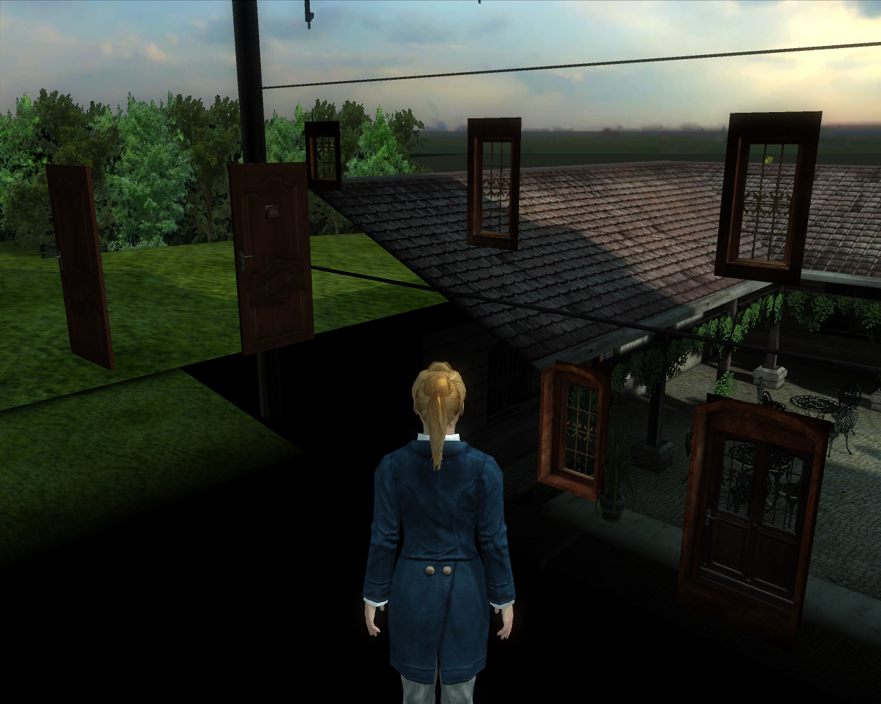 Screenshot после неудачной загрузке в игре Однажды в Луизиане (локация - Отель Бомонд)