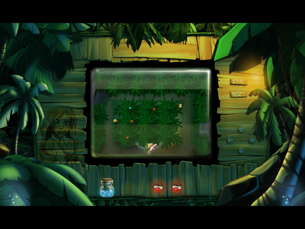 Screenshot из игры So Blonde (мини-игра Светлячки)