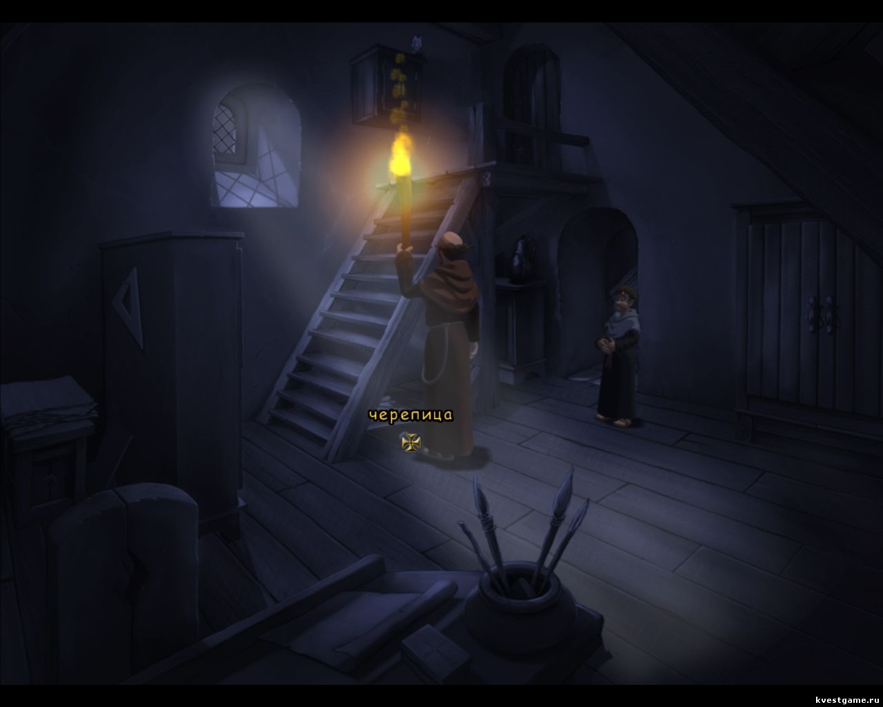 Screenshot из игры Murder in the Abbey - локация Кабинет Марселя (глава 3)