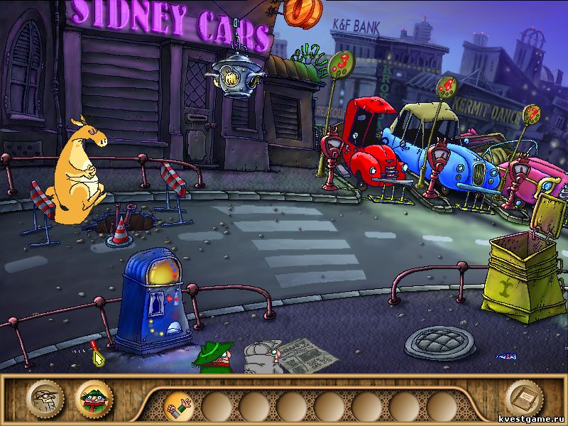 Screenshot из игры Братья Пилоты. Обратная сторона Земли - локация Сидней (уровень 9)