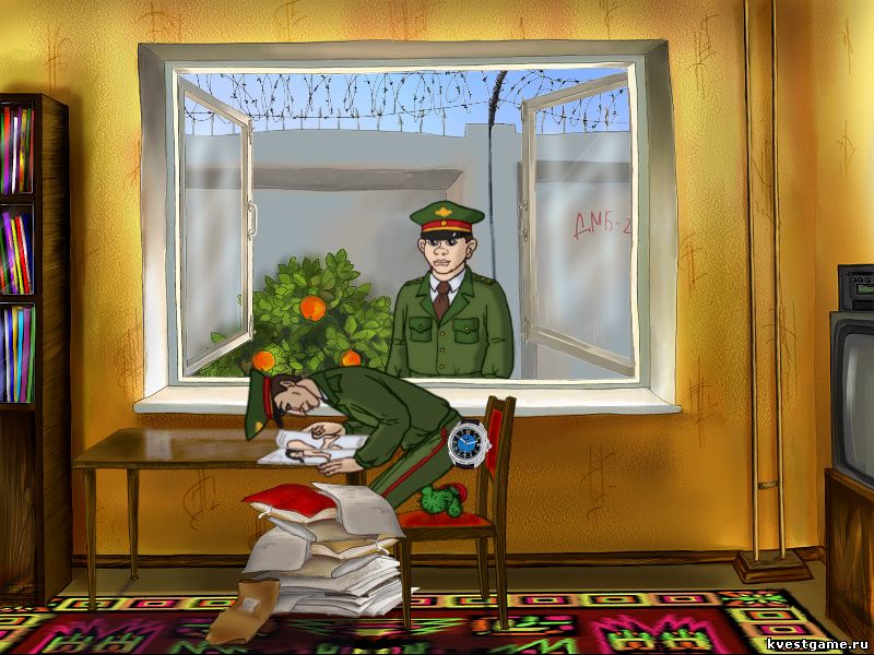 Screenshot из игры ДМБ 3 - локация Клуб (Воинская часть)