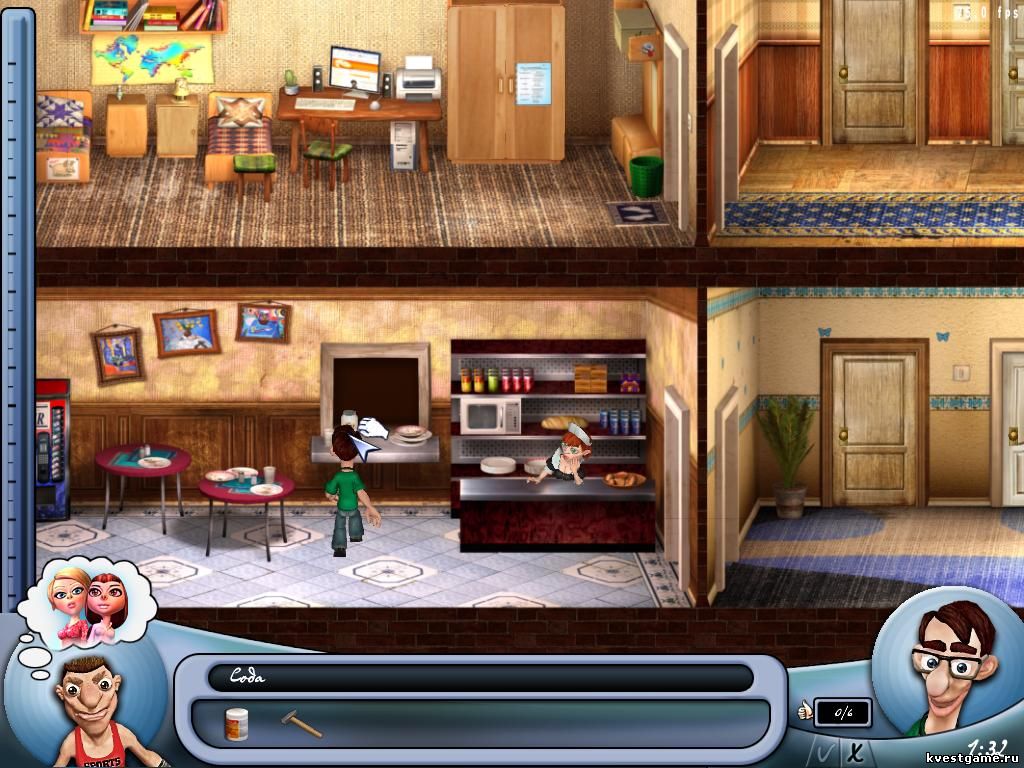 Screenshot из игры Как достать студента. Переполох в общаге