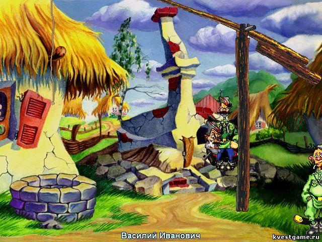 Screenshot из игры Петька и Василий Иванович спасают Галактику