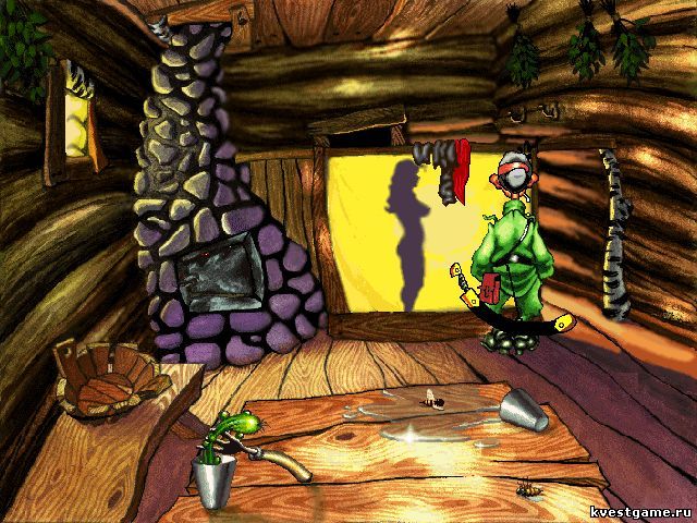 Screenshot из игры Петька и Василий Иванович спасают Галактику