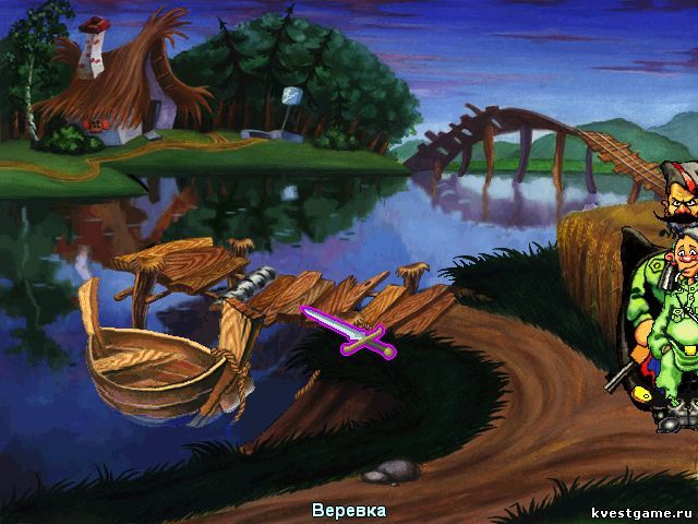 Screenshot из игры Петька и Василий Иванович спасают Галактику
