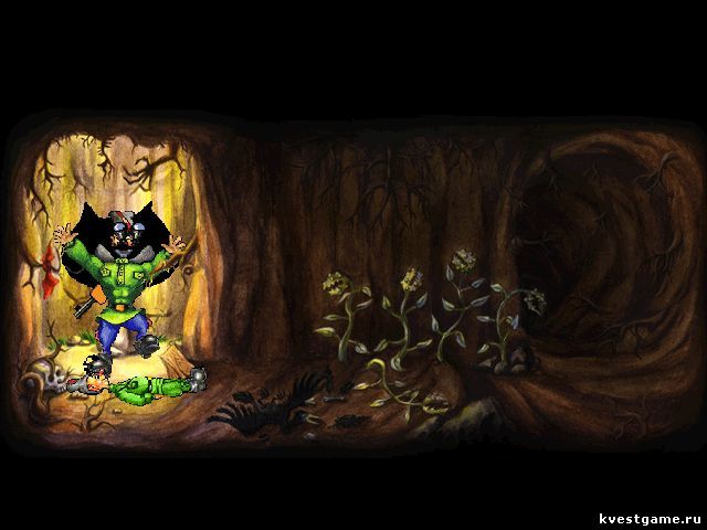 Screenshot из игры Петька и Василий Иванович спасают Галактику