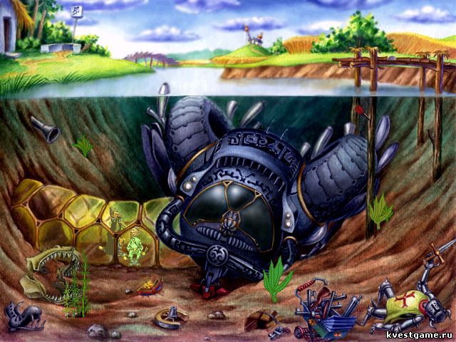 Screenshot из игры Петька и Василий Иванович спасают Галактику