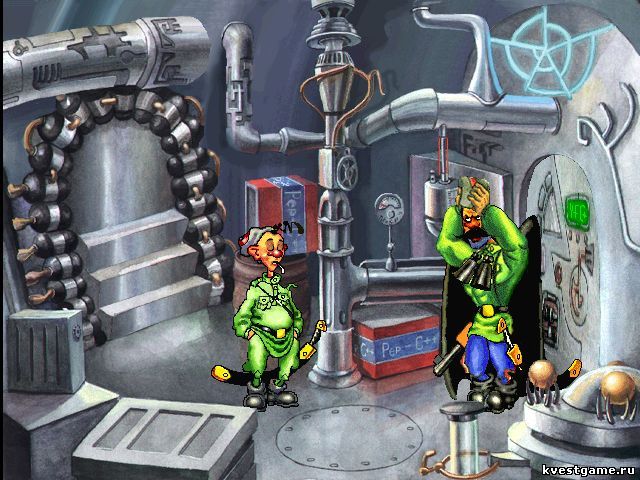 Screenshot из игры Петька и Василий Иванович спасают Галактику