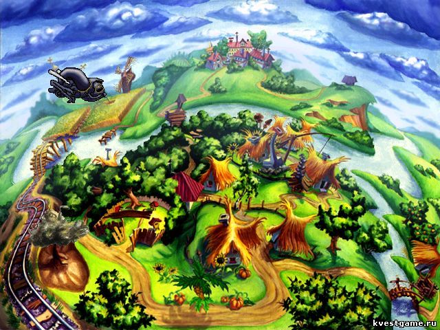 Screenshot из игры Петька и Василий Иванович спасают Галактику
