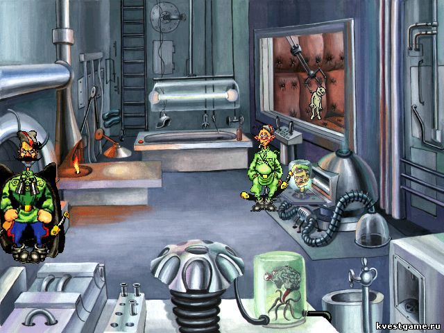 Screenshot из игры Петька и Василий Иванович спасают Галактику