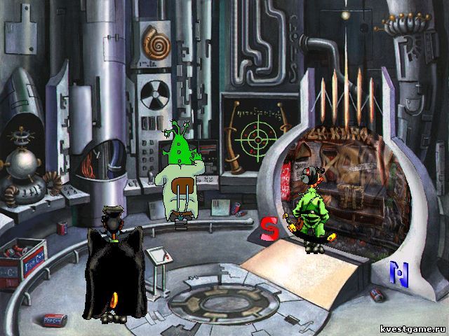 Screenshot из игры Петька и Василий Иванович спасают Галактику