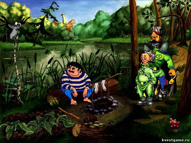 Screenshot из игры Петька и Василий Иванович спасают Галактику