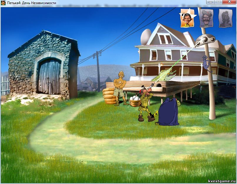 Screenshot из игры Петька 4: День независимости