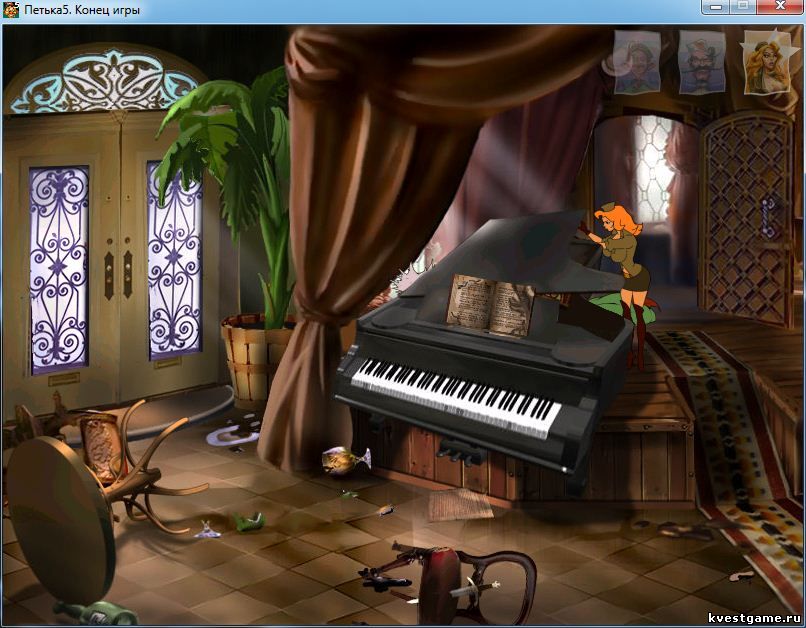 Screenshot из игры Петька 5 - локация Ресторан Шухерезада (уровень 3)