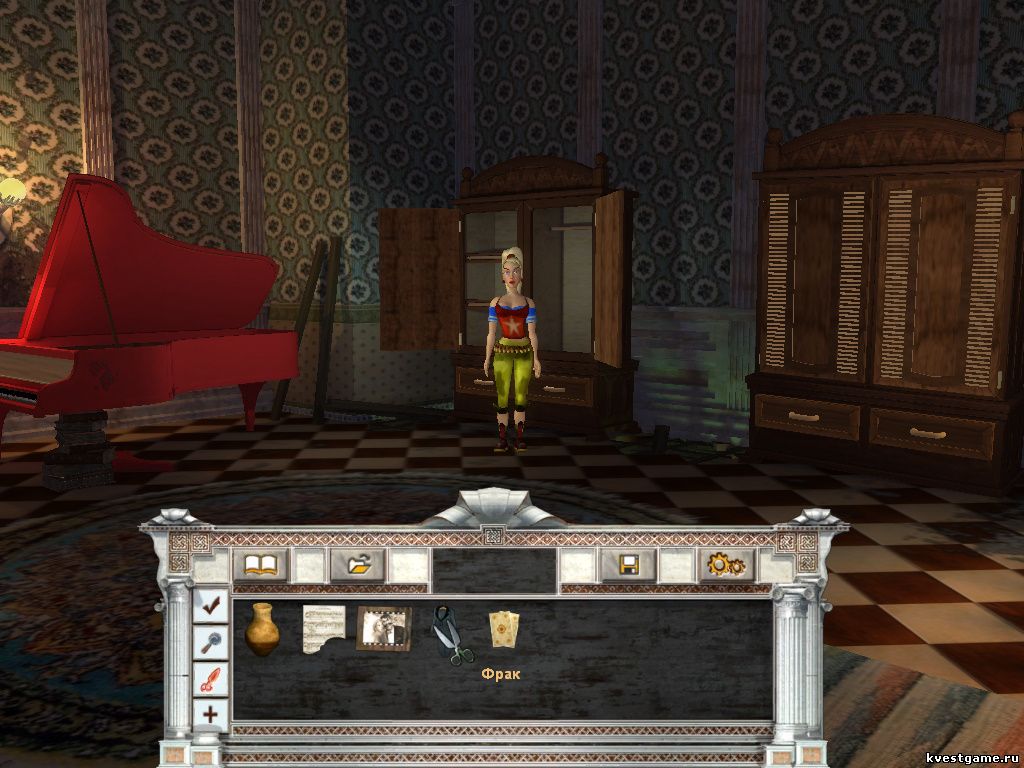 Screenshot из игры Петька 8 - локация Комната Анки (уровень 1)