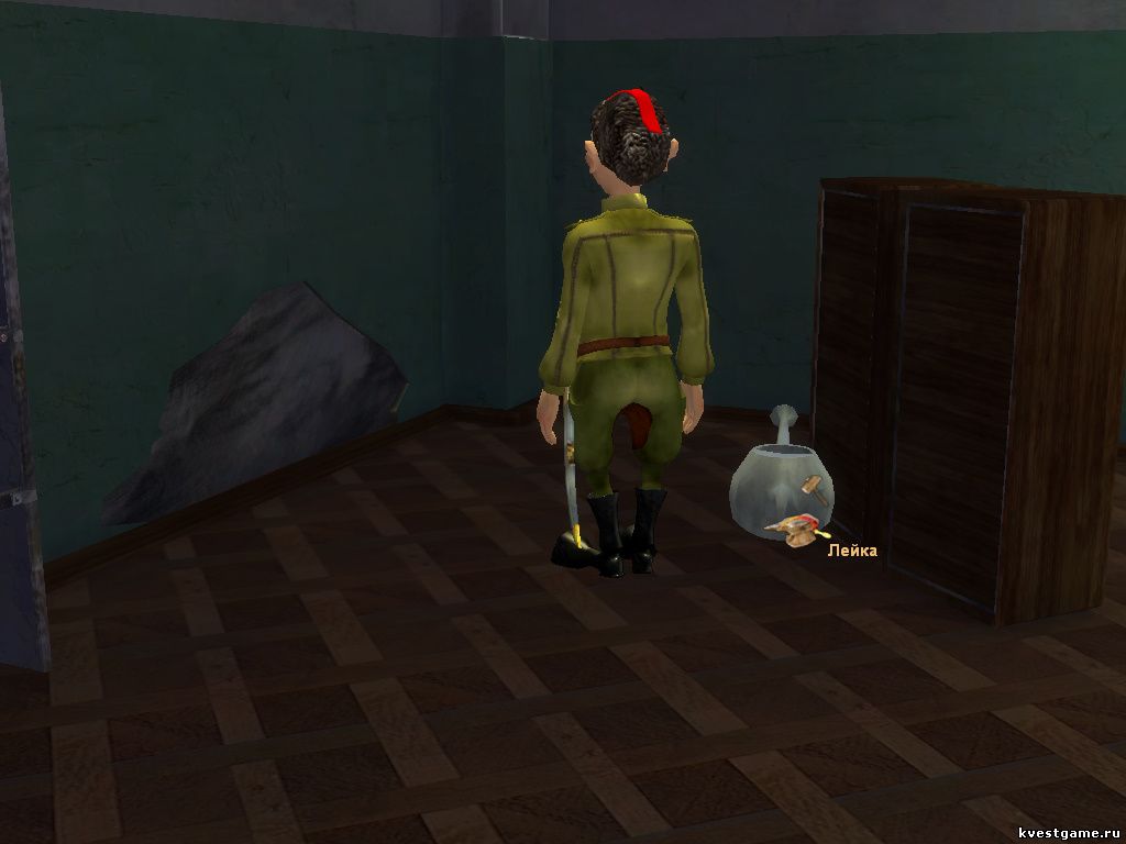Screenshot из игры Петька 8 - локация коридор (уровень 2)
