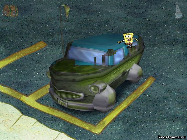 Мини-игра Помой машину (Spongebob Squarepants: Employee of the Month (уровень 1))