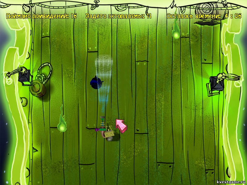 СпанжБоб ловит пиратов-призраков (Sponge Bob Squarepants: Lights, Camera, Pants! (уровень 2))