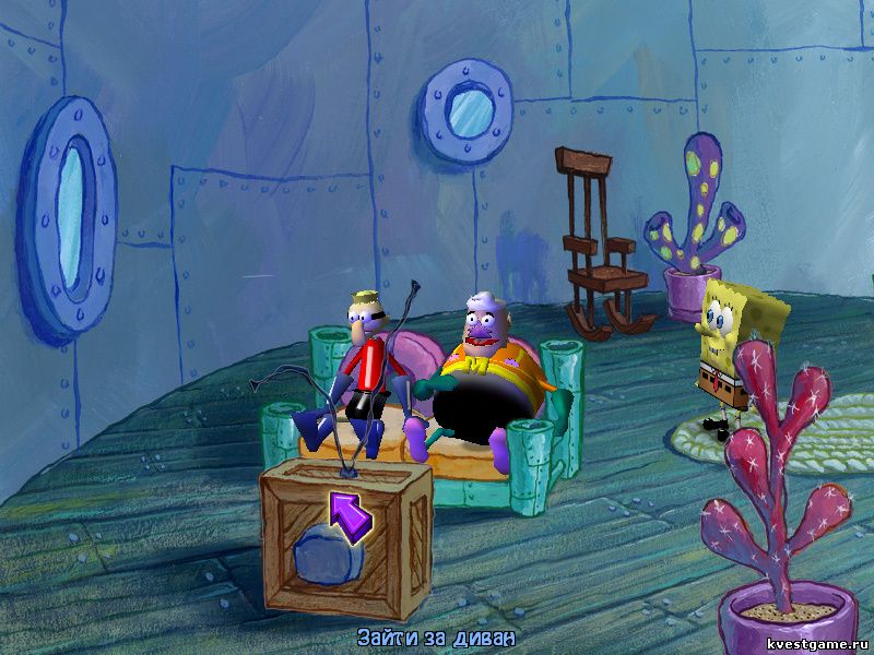 СпанчБоб со своими кумирами (Sponge Bob Squarepants: Lights, Camera, Pants! (уровень 1))