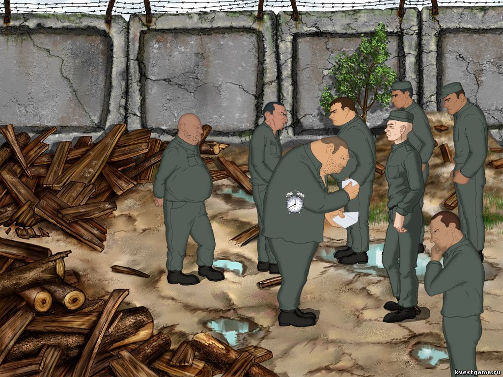 Screenshot из игры Зона: Злоключение строгого режима - локация За сушилкой (Зона)